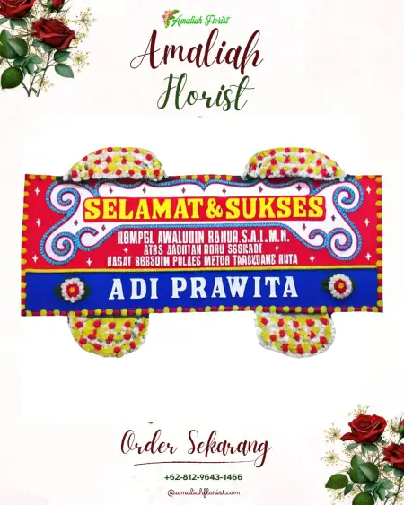 Papan Bunga Ucapan Selamat Tlutup