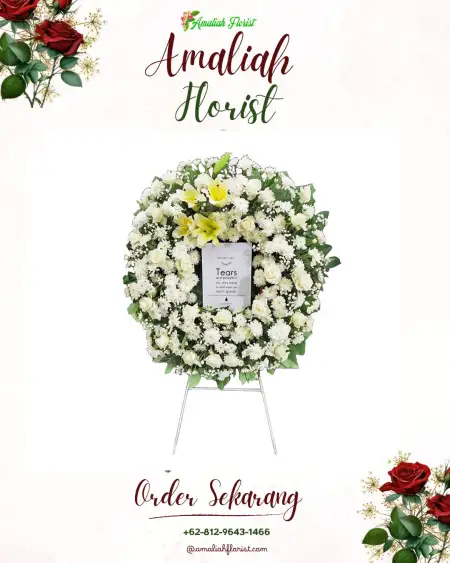 Krans Bunga Duka Tlutup