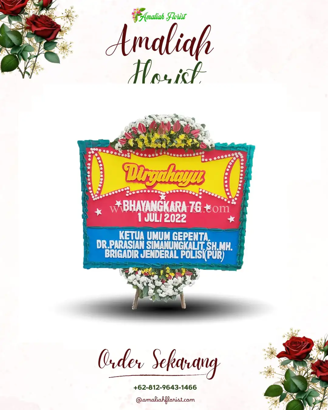 Papan Bunga HUT Ulang Tahun Tlutup